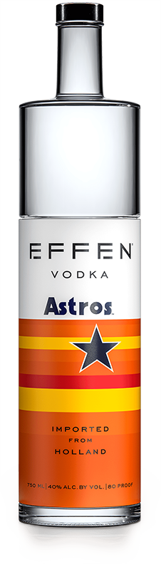 EFFEN Astros Vodka bottle shot