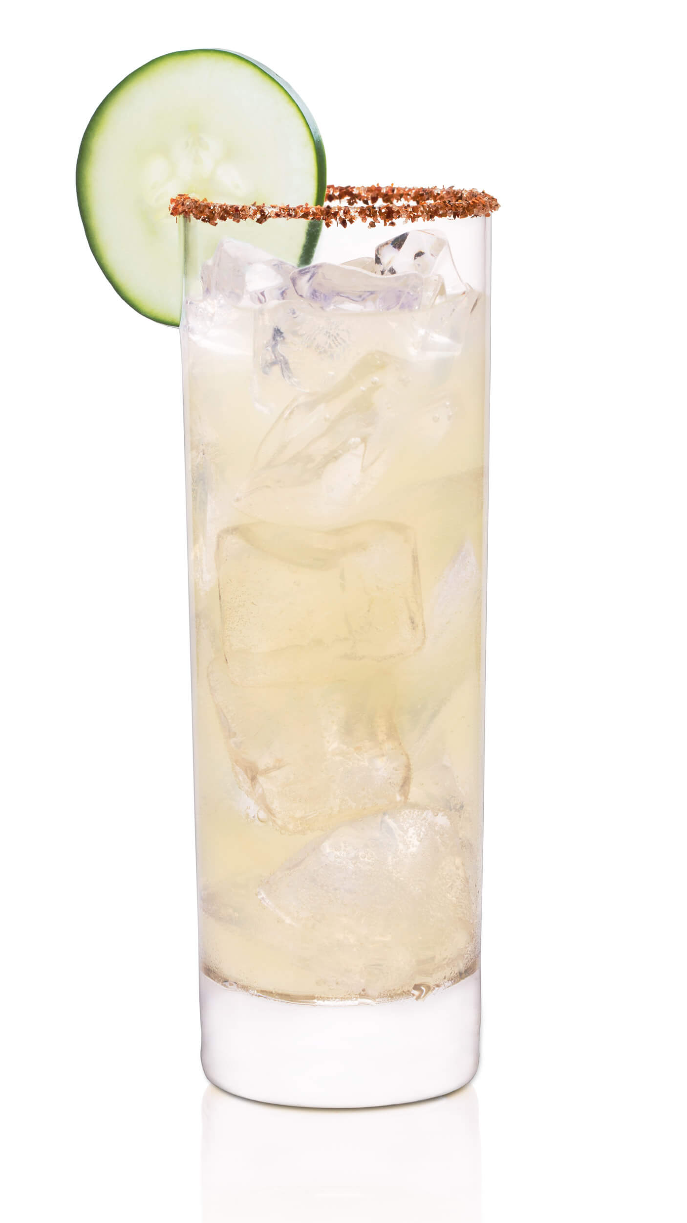 Pepino drink with EFFEN Cucumber Vodka, with a splash of lime juice and a cucumber wheel.