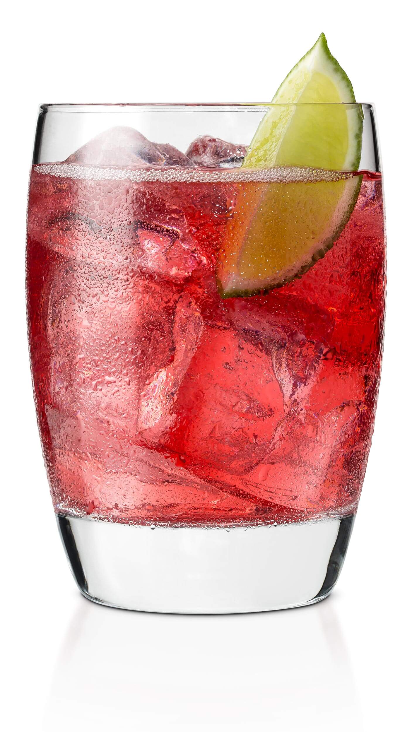 Raspberry caipiroska cocktail with EFFEN Raspberry, sugar-free raspberry preserves and lime juice.