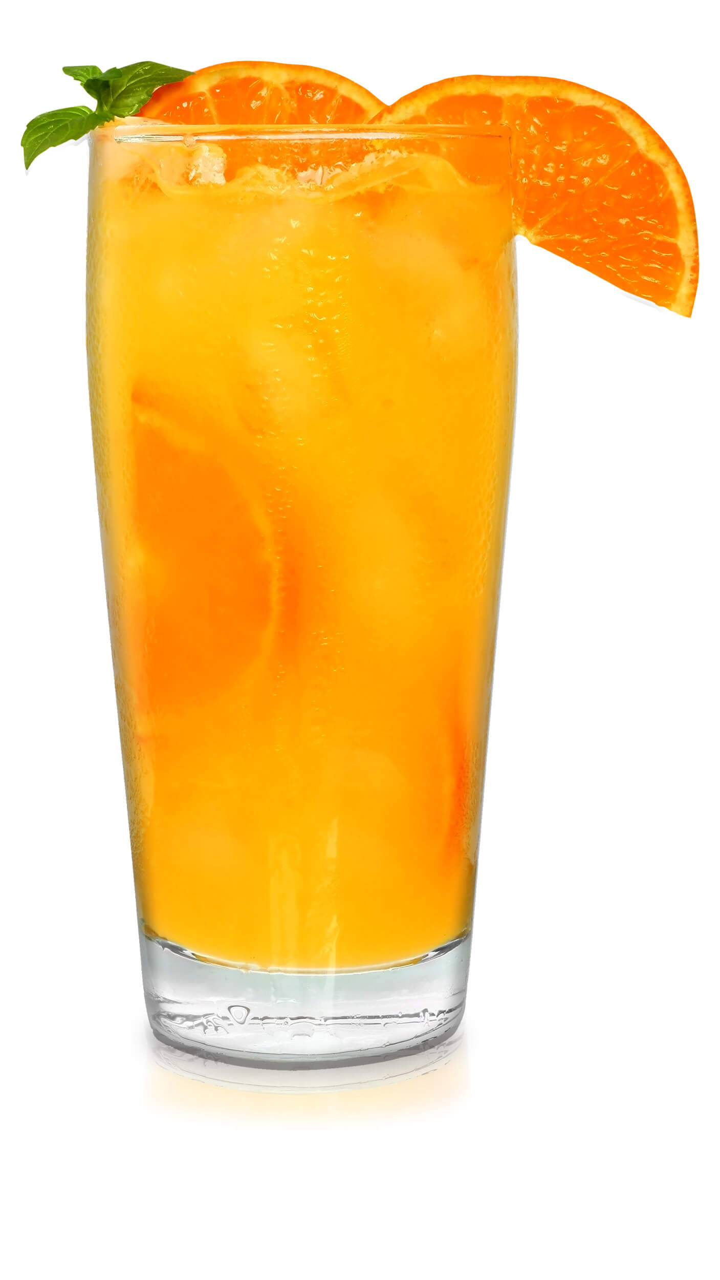 Blood orange cocktail with EFFEN Blood Orange Vodka and a dash of DeKuyper Triple Sec.