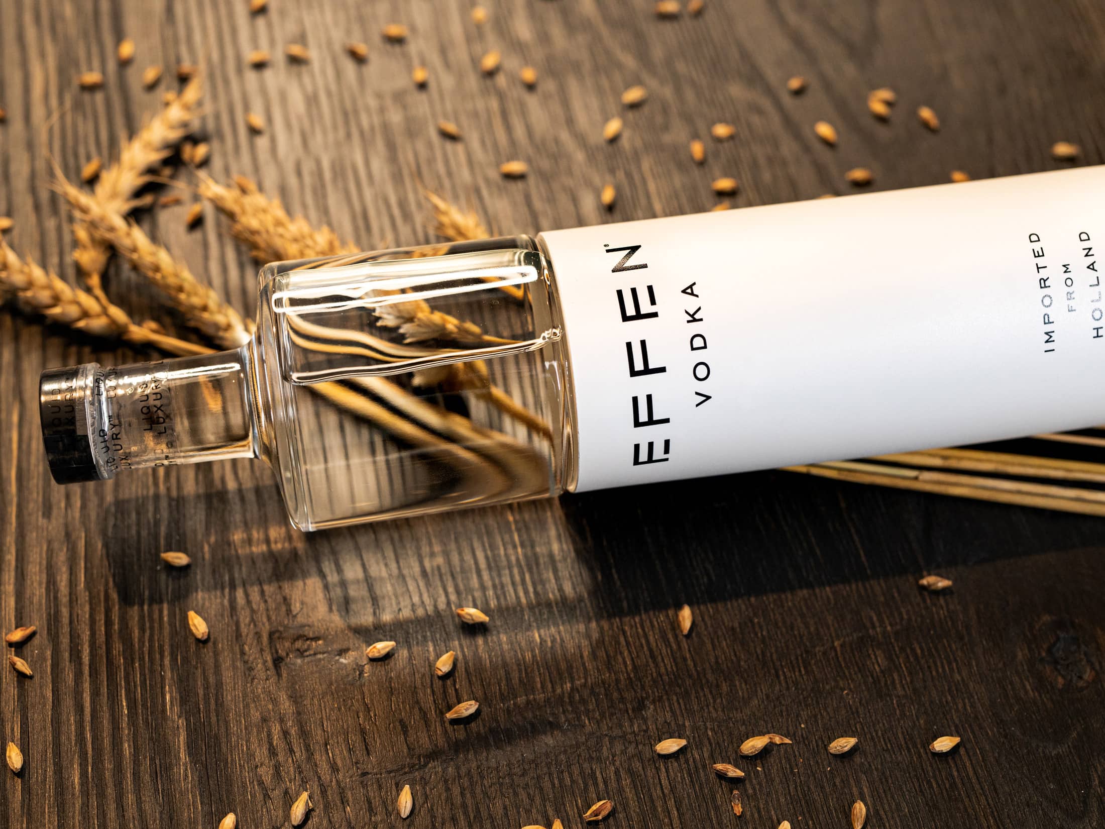 EFFEN Vodka is based on a century-old Dutch recipe, which includes premium wheat from Holland.