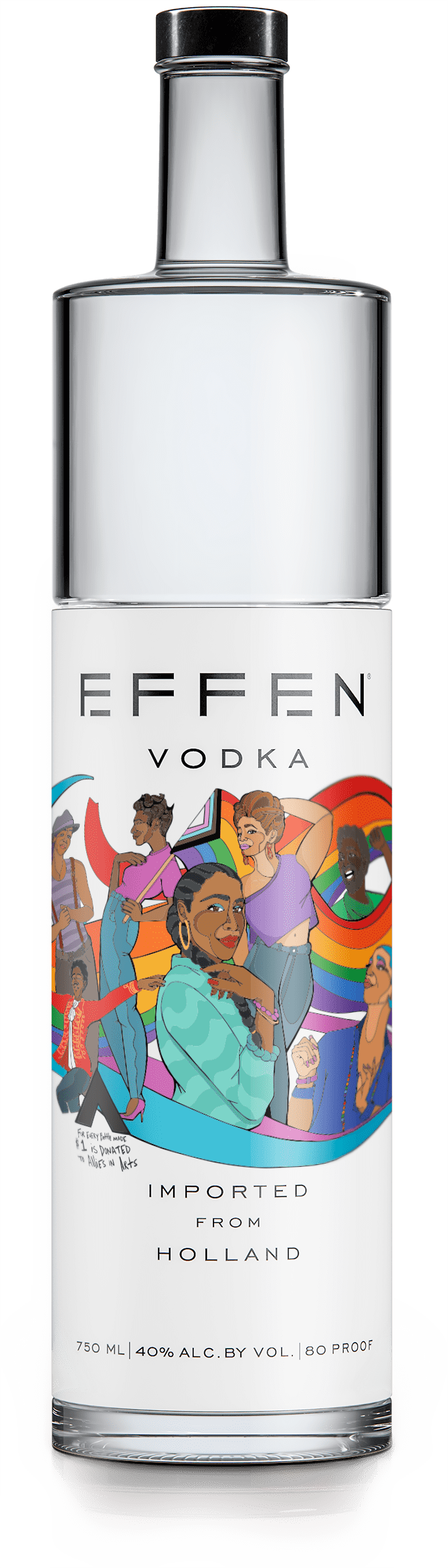 EFFEN Pride Vodka bottle shot