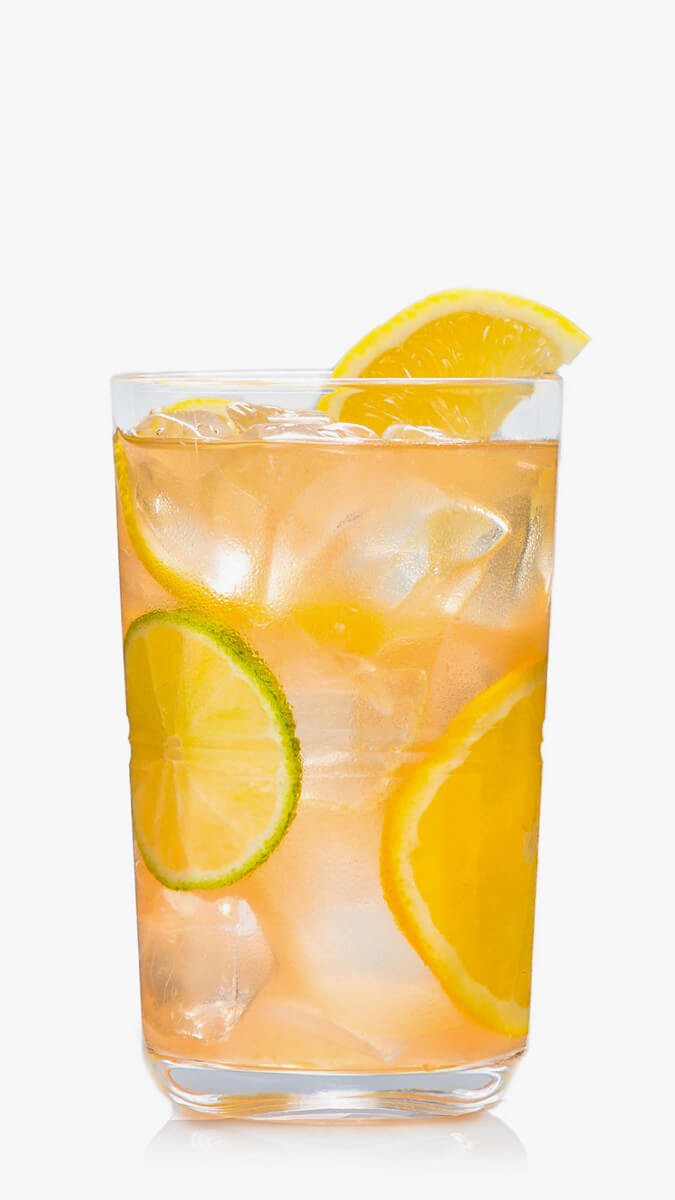Pink lemonade vodka cocktail with EFFEN Black Cherry: sweet and citrusy with honey syrup. 