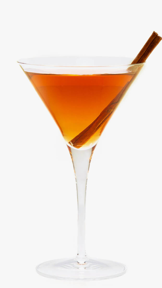 Pomegranate vodka coktail with EFFEN Vodka, DeKuyper Pomegranate Schnapps and Hot Apple Cider.