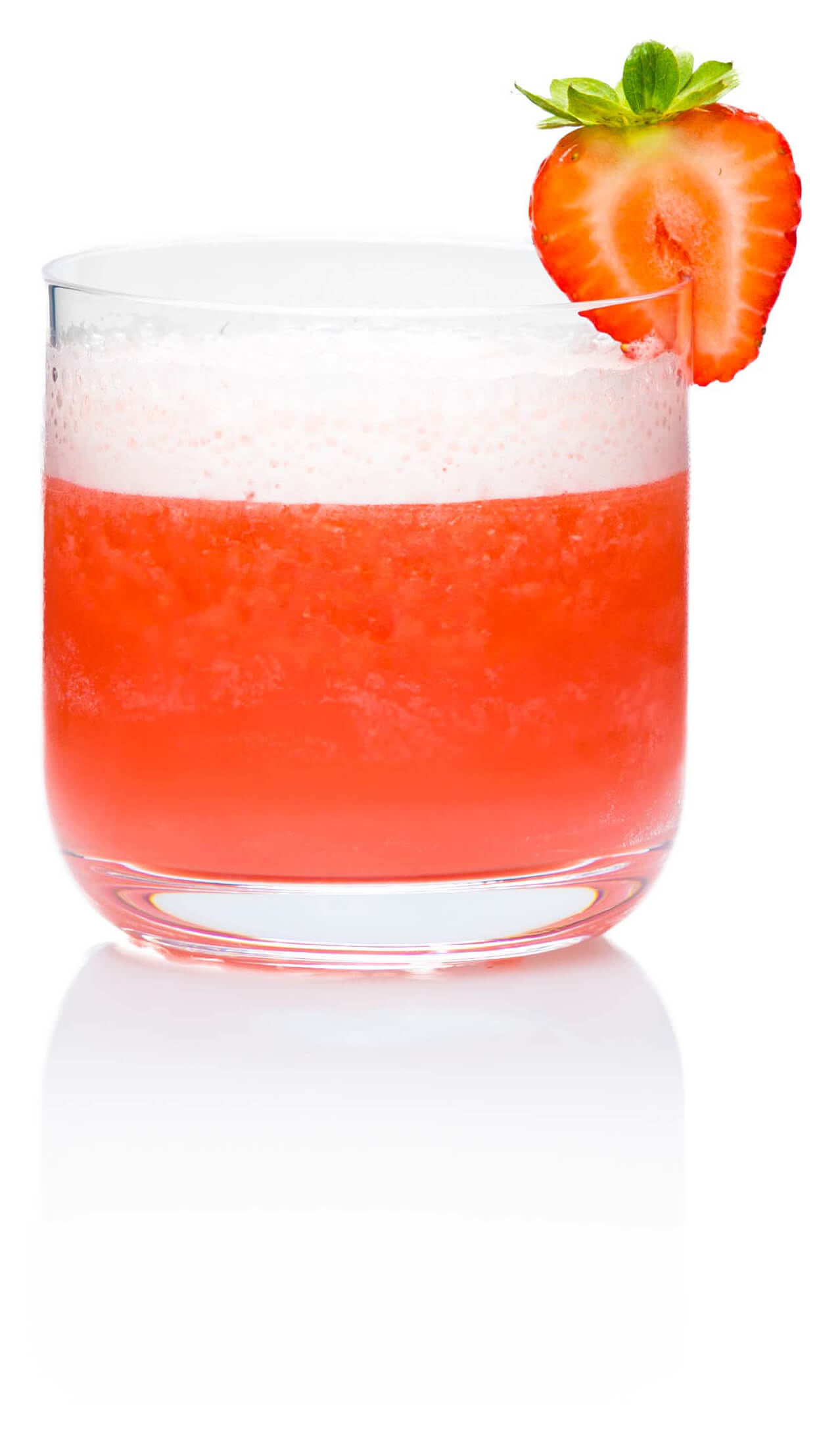 Frozen Rosé with EFFEN Rosé Vodka, lemon and grapefruit juice, dry vermouth and strawberries. 