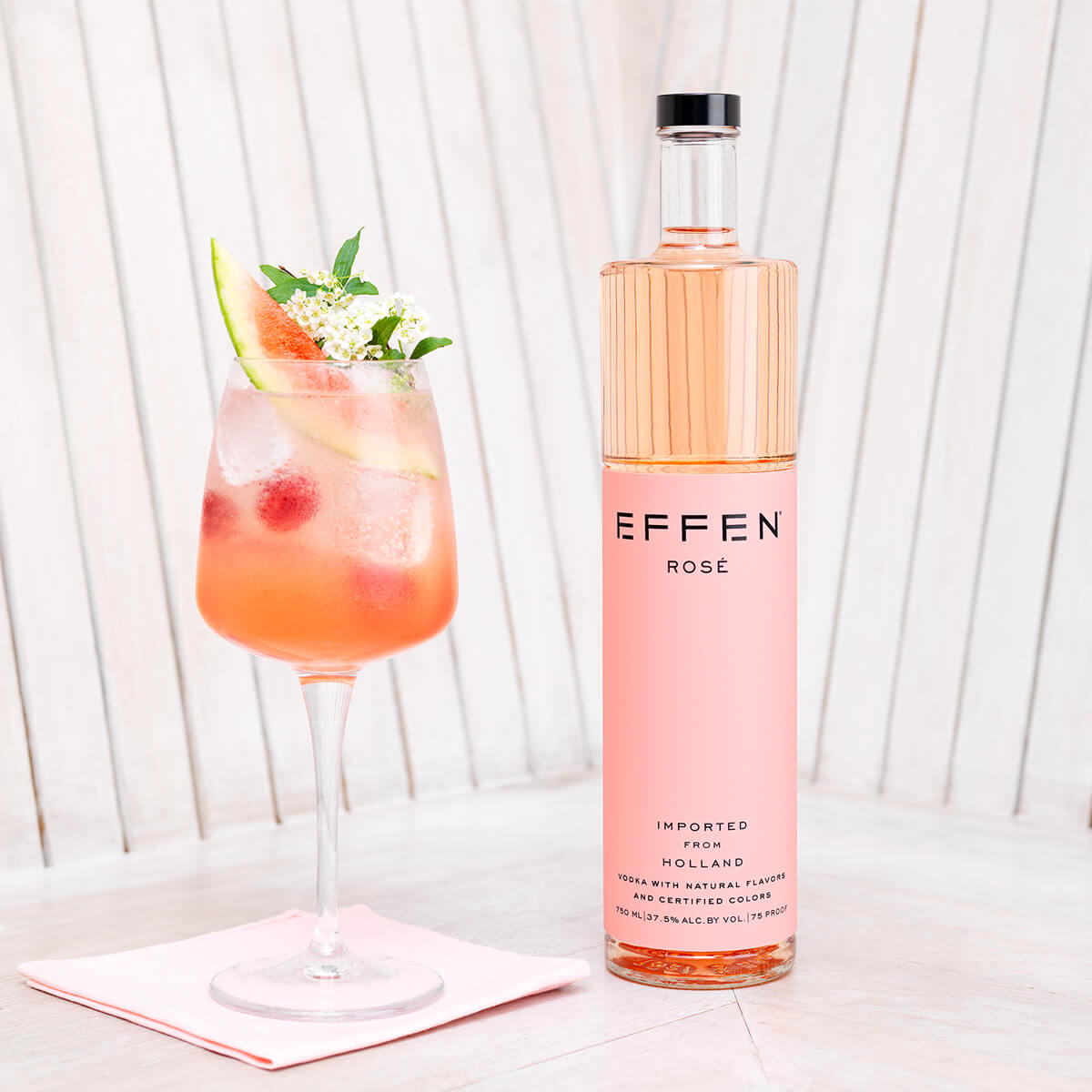 Rose vodka for women EFFEN rose vodka makes your life more colorful.